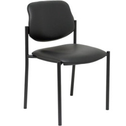 (27NSPNE) PIQUERAS Y CRESPO SILLA FIJA STYL S/BRAZOS CHASIS NEGRO TAPIZADO SIMILPIEL NEGRO