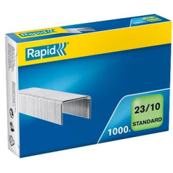 (24869300) RAPID GRAPAS ESTÁNDAR 23/10 GALVANIZADAS CAJA DE 1000
