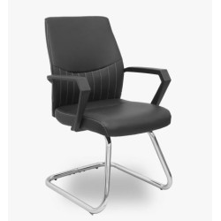 (520PACRSP840) PIQUERAS Y CRESPO SILLÓN CONFIDENTE PATÍN OPTI520PA SIMILPIEL NEGRO