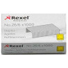 (ACCO6131) REXEL GRAPAS 26/6 GALVANIZADAS -CAJA DE 1000-