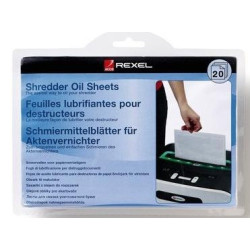 (2101948) REXEL HOJAS LUBRICANTES PARA DESTRUCTORA PACK DE 12