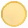(119-1042) OH YEAH PLATO LLANO METLAIZADO Ø20.5CM AMARILLO PASTEL PACK 8U