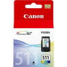(2972B001) CANON TINTA TRICOLOR PIXMA MP 240/260/280/480 - CL 511