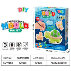 (CU-0382) ROYMART SET DE PINTURA MOLDE TURTLE AND FRIENDS