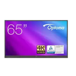 (H1F0H03BW101) OPTOMA PANTALLA PLANA INTERACTIVA CREATIVE TOUCH SERIE 3 65" 4K UHD