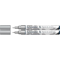 (ML06011501) SCHNEIDER ROTULADOR METÁLICO CROMADO PAINT-IT 2 CHROME PUNTAS DE 0.8MM/2MM ESTUCHE 2 UD