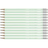 (4908/02-HB) STABILO SWANO LAPIZ GRAFITO CON GOMA PASTEL VERDE -12U-
