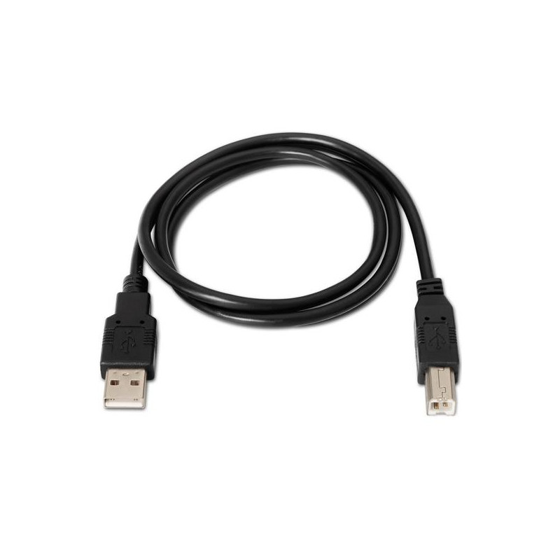 (A101-0006) AISENS CABLE USB 2.0 IMPRESORA TIPO A/M - B/M NEGRO 1