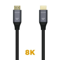 (A150-0429) AISENS CABLE HDMI V2.1 PREMIUM ALTA VELOCIDAD HEC 8K@60HZ 48GBPS A/M - A/M GRIS/NEGRO 3
