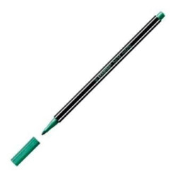 (68/836) STABILO ROTULADOR PEN 68 METALLIC VERDE METÁLICO CAJA 10 UD