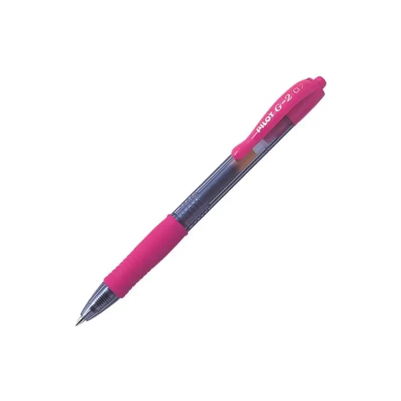 (BL-G2-7-P) PILOT BOLÍGRAFO TINTA DE GEL AZUL G-2 RETRÁCTIL 0.7 ROSA