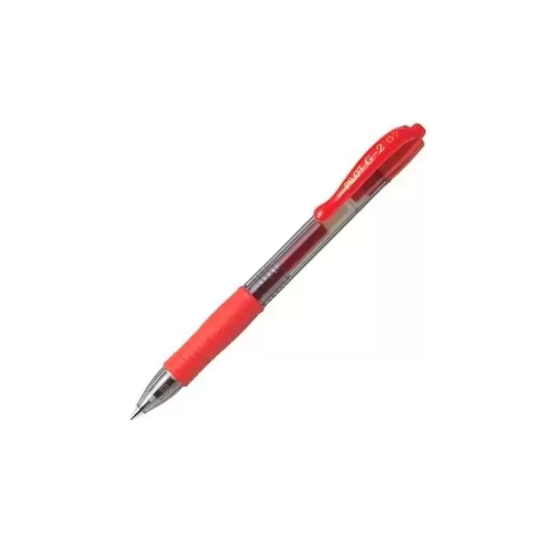 (BL-G2-7-R) PILOT BOLÍGRAFO TINTA DE GEL G-2 0.7 RETRÁCTIL ROJO