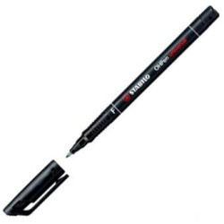(842/46) STABILO MARCADOR PERMANENTE OHPEN UNIVERSAL PUNTA FINA 0.7MM NEGRO CAJA 10 UD