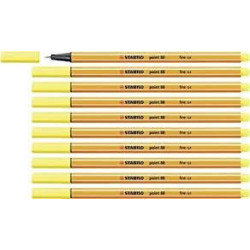 (88/24) STABILO ROTULADOR POINT 88 AMARILLO LIMÓN CAJA 10 UD