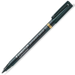 (319 M-9) STAEDTLER ROTULADOR ESPECIAL PERMANENTE LUMOCOLOR M NEGRO