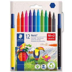 (326 C12P) STAEDTLER ROTULADORES NORIS 326 C/SURTIDOS ESTUCHE 10+2 UD DE REGALO