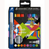 (344 C8) STAEDTLER MARCADOR DE TIZA LÍQUIDA LUMOCOLOR 344 C/SURTIDOS ESTUCHE 8 UD