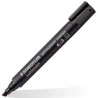 (350-9) STAEDTLER ROTULADOR PERMANENTE LUMOCOLOR 350 PUNTA BISELADA NEGRO