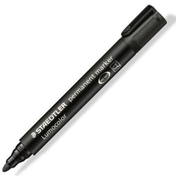 (352-9) STAEDTLER MARCADOR PERMANENTE LUMOCOLOR 352-9 NEGRO