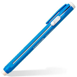 (528 50) STAEDTLER PORTAGOMAS MARS PLASTIC CON CLIP + GOMA DE RECARGA AZUL