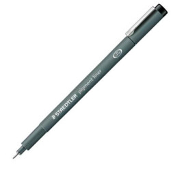 (308 04-9) STAEDTLER ROTULADOR CALIBRADO PIGMENT LINER 0.4MM NEGRO