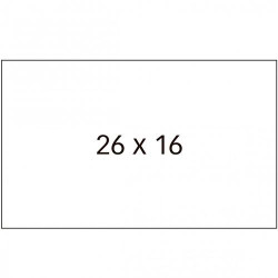 (025100) SWING ETIQUETAS ADHESIVAS PERMANENTE OPEN PARA PRECIOS 26X16MM ROLLO 1500 BLANCO