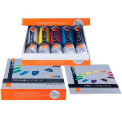 (21820405) TALENS COBRA SET DE PINTURAS AL ÓLEO 5 TUBOS DE 20ML COLORES DE MEZCLA SURTIDOS