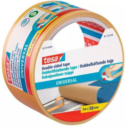 (56170-00007-12) TESA CINTA ADHESIVA DOBLE CARA UNIVERSAL 50MM X 5M BEIGE