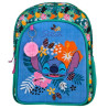 (T434-1068) TOYBAGS MOCHILA PRIMARIA STITCH TROPICAL DOBLE COMPARTIMENTO 44X30X20CM ADAPTABLE A CARRO