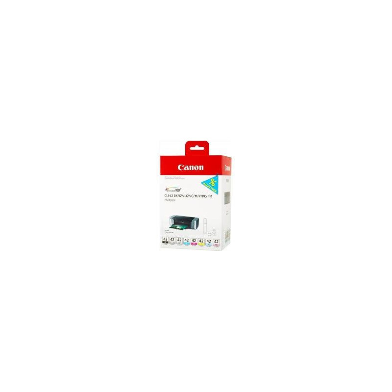 (6384B010) CANON TINTA MULTIPACK PIXMA PRO 100 CARTUCHOS (PACK 8 COLORES) - CLI 42