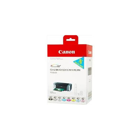 (6384B010) CANON TINTA MULTIPACK PIXMA PRO 100 CARTUCHOS (PACK 8 COLORES) - CLI 42