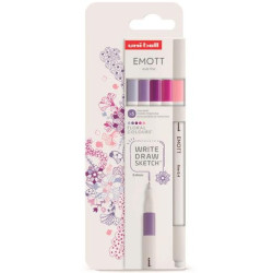 (302422261) UNIBALL EMOTT ROTULADORES DE ESCRITURA Y DIBUJO COLORES FLORALES ESTUCHE 5 UD