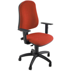 (SICP/BRF/ER) UNISIT SILLA ADMINISTRATIVA CP SIMPLE ROJA REPOSABRAZOS AJUSTABLES