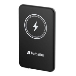 (32245) VERBATIM CARGADOR INALAMBRICO POWER BANK 10K MAH 1XUSB-C NEGRO