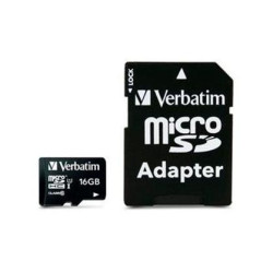 (44082) VERBATIM TARJETA MICRO SDHC 16GB CLASE 10 C/ADAPTADOR