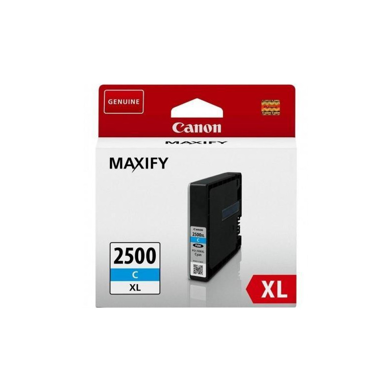 (9265B001AA) CANON TINTA CIAN MAXIFI IB 4050/4150 - MB 5050/5150/5155/5350/5450/5455 - PGI 2500XLC