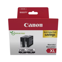 (9254B011) CANON TINTA TWIN PACK NEGRO PARA MAXIFY IB 4050/4150 - MB 5150/5155/5350/5450 - PGI 2500XLBK (PACK 2)
