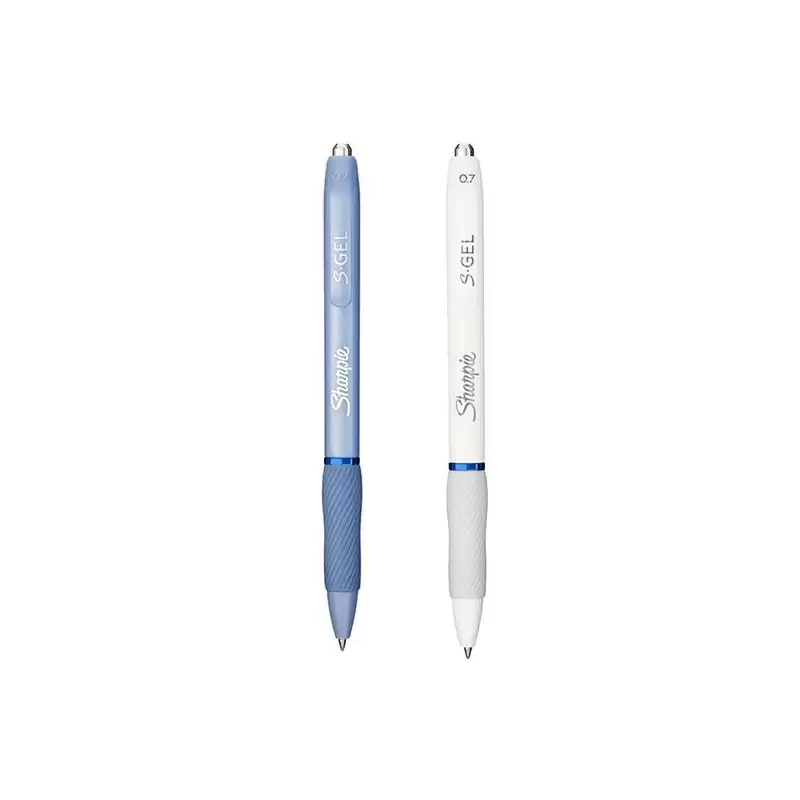 (2162641) SHARPIE BOLÍGRAFO SGEL FASHION TINTA AZUL PUNTA MEDIA 0.7MM BLANCO Y AZUL CELESTE SURTIDOS