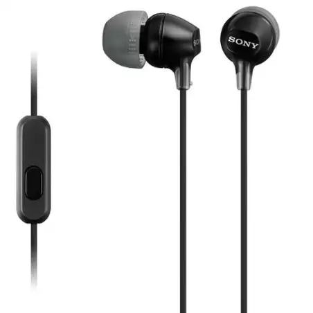 (MDREX15APB.CE7) SONY AURICULARES EX-15AP INTERNOS LIGEROS C/MICRÓFONO CONECTOR JACK 3.5 NEGRO