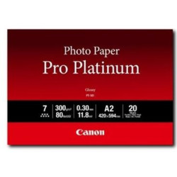 (2768B067) CANON PAPEL FOTOGRAFICO PT-101 A2 PRO PLATINUM 300GR. (20 HOJAS)