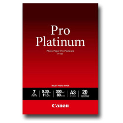 (2768B017) CANON PAPEL FOTOGRAFICO PT-101 A3 PRO PLATINUM 300GR. (20 HOJAS)