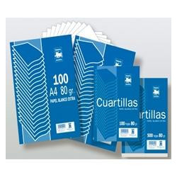 (1022/100-A4-G) ZORRILLA PAQUETE 100H TAURO A4 80GR LISO PAPEL BLANCO EXTRA