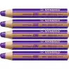 (880/385) STABILO LÁPICES DE COLORES WOODY 3 EN 1 VIOLETA ESTUCHE 5 UD