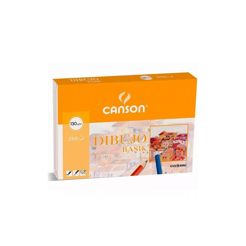 (C200400735) CANSON DIBUJO BASIK 250 HOJAS 130 GR. RECUADRO 32