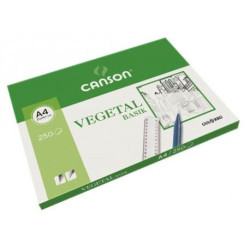 (C200406219) CANSON CAJA DE LÁMINAS VEGETAL BASIK 250 HOJAS 90GR 21X29