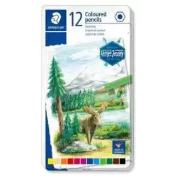 (146C M12) STAEDTLER LÁPICES DE COLORES DESING JOURNEY 146C C/SURTIDOS ESTUCHE METAL 12 UD