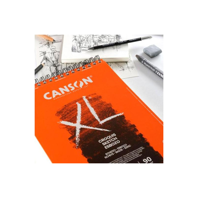 (C200787103) CANSON BLOC DIBUJO XL ESBOSO 20H A4 BLANCO NATURAL