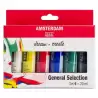 (17820406) TALENS AMSTERDAM STANDARD SERIES SET ACRÍLICOS SELECCIÓN GENERAL TUBO 20ML ESTUCHE 6 UD