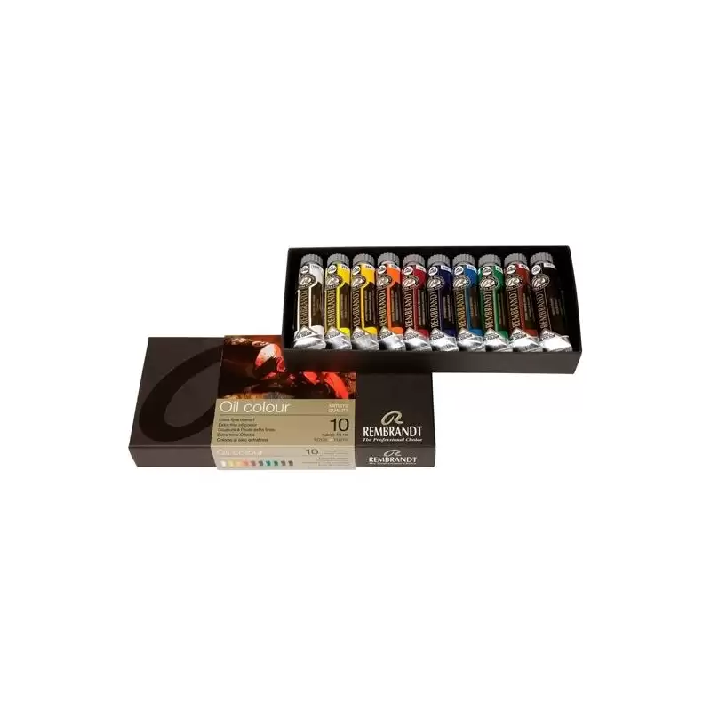 (1820310) TALENS REMBRANDT SET BÁSICO DE PINTURAS AL ÓLEO CON 10 TUBOS DE 15ML COLORES SURTIDOS