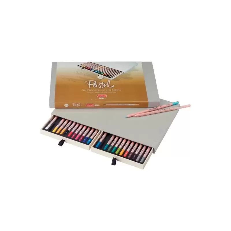 (8840H24) TALENS BRUYNZEEL LÁPICES DE COLORES PASTEL C/SURTIDOS ESTUCHE DE LUJO 24 UD